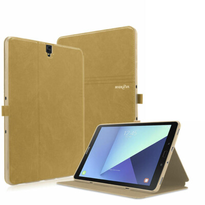 Slim Stand Leather Folding Folio Case For Samsung Galaxy Tab S3 T820 / T825 9.7''