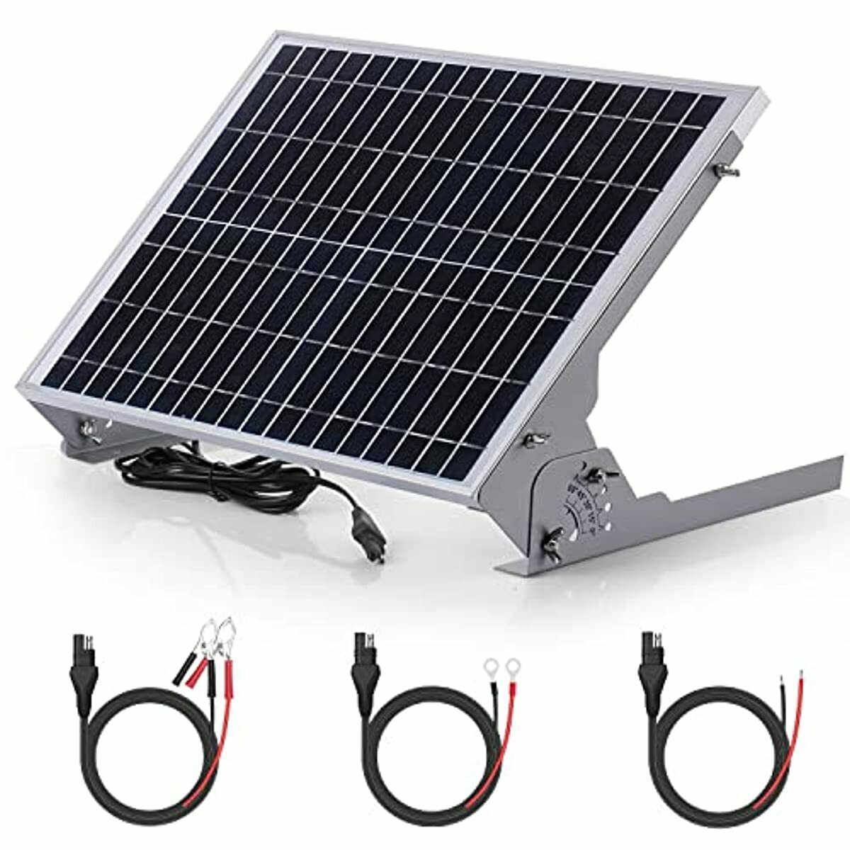 20watt Solar Panel Charger Kit for 12 Volt Battery Gate Opener Trolling Motor V