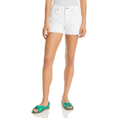 

Rag - Bone Женские обрезанные джинсовые шорты с необработанным краем и высокой посадкой BHFO 3740, Белый, WDD22S1956BTWH