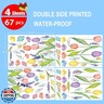Horaldaily 67 PCS Spring Summer Window Cling Sticker, Tulip Butterfly Flower Decal for Home Party Supplies Shop Glass Display Decoration