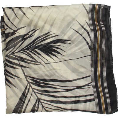 

Женская черная шелковая накидка MaxMara Studio, модная шаль/накидка O/S BHFO 3497, Black multi