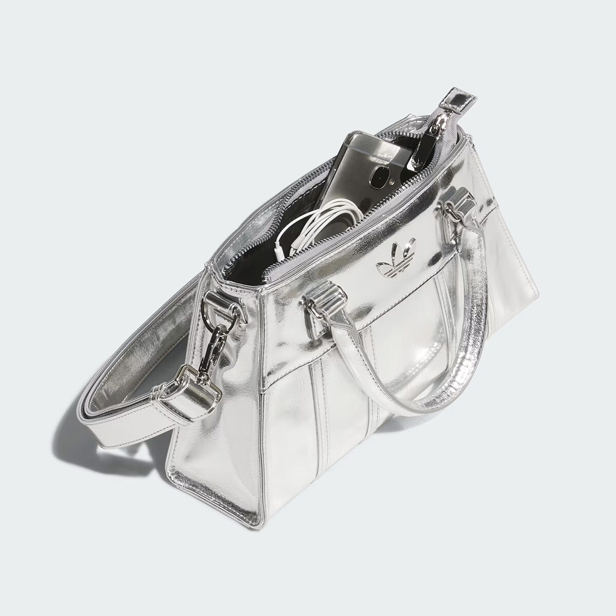 New Adidas Original AIRLINER HANDLE TOTE BAG JP0405 SILVER