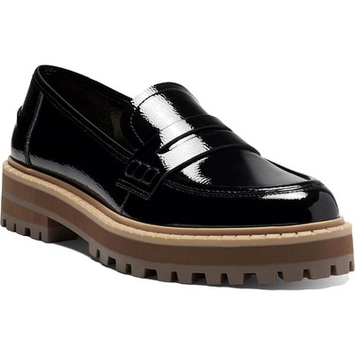 

Женские черные кожаные лоферы Vince Camuto Mckella 7,5 средние (B,M) BHFO 7341, Black naplack, Mckella