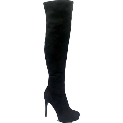 Женские сапоги выше колена Clarissa черного цвета Thalia Sodi 6 Medium (B,M) BHFO 0930