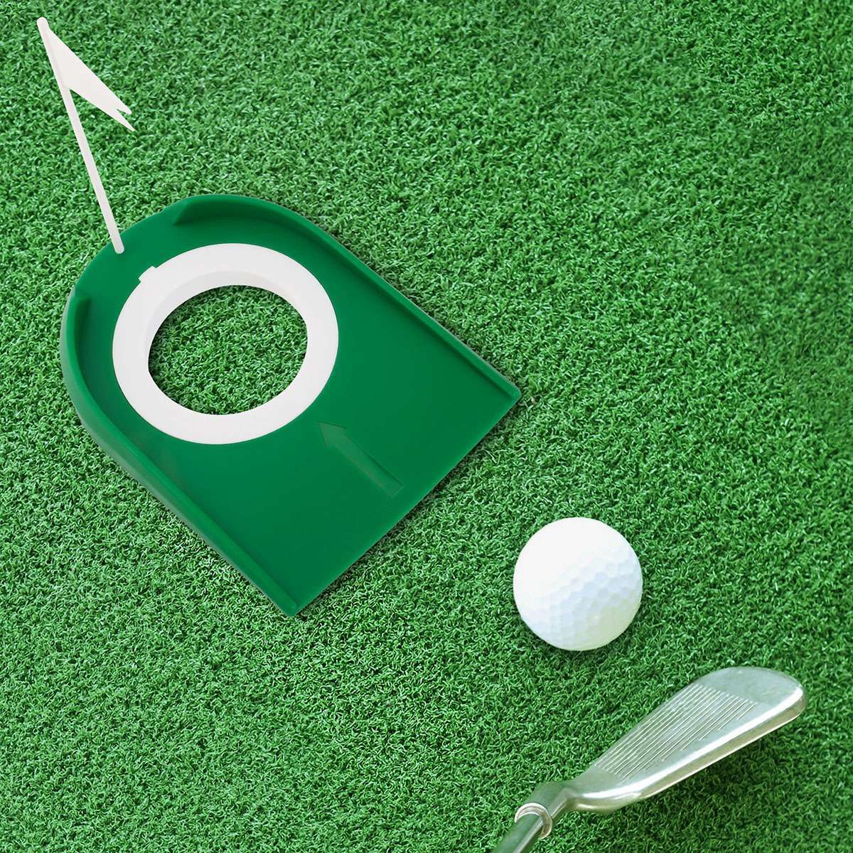Practice Putting Cup for Golf with Adjustable Hole and Flag Indoor outdoor