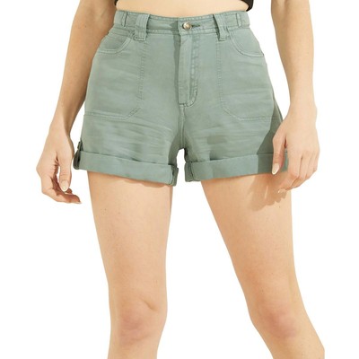 

Guess Женские короткие повседневные шорты-карго Ryann Green со средней посадкой  BHFO 5536, Dusty teal multi