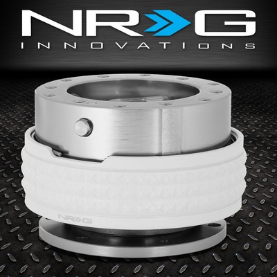 БЫСТРОРАЗЪЕМНОЕ АЛЮМИНИЕВОЕ РУЛЕВОЕ КОЛЕСО NRG С 6 БОЛТАМИ 2.1 ИЗ ОРУЖЕЙНОГО МЕТАЛЛА /СВЕТЯЩЕЕСЯ В ТЕМНОТЕ КОЛЬЦО