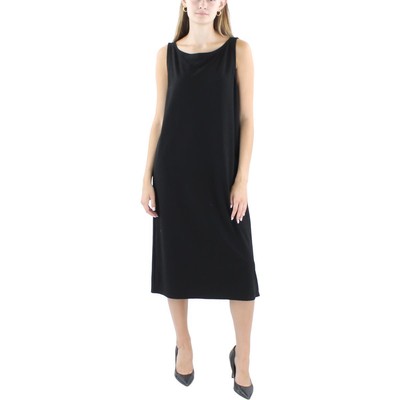 Женское черное стрейчевое платье-футляр Eileen Fisher M BHFO 6317