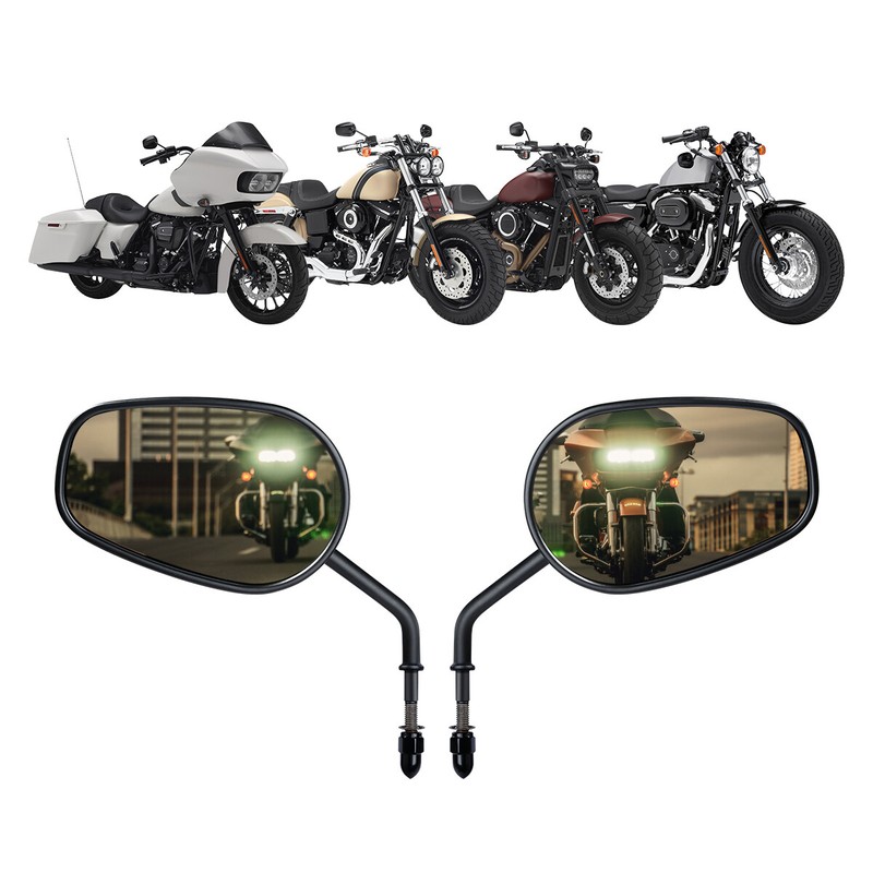 Harley-Davidson Sportster XL883 XL1200L Rear View Mirrors, Matte Black