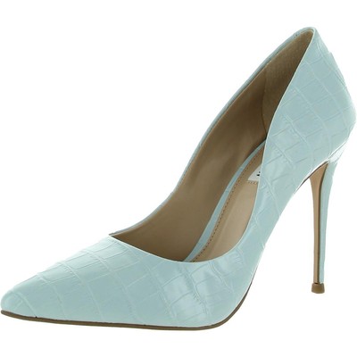 

Женские туфли Steve Madden Daisie Blue на лакированном каблуке 8,5 средний (B,M) BHFO 8281, Light blue crocodile