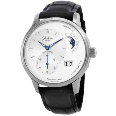 Часы Glashutte с автоматическим серебряным циферблатом 1-90-02-42-32-01