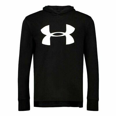 Under Armour Boys Youth Big Logo Long Sleeve Hooded Shirt - Size Varies