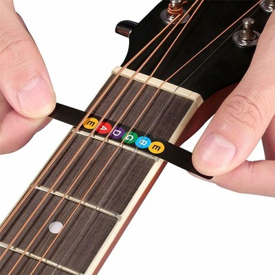 Guitar Trainer Color Coded Fretboard Map Note Stickers For Beginner / Learning