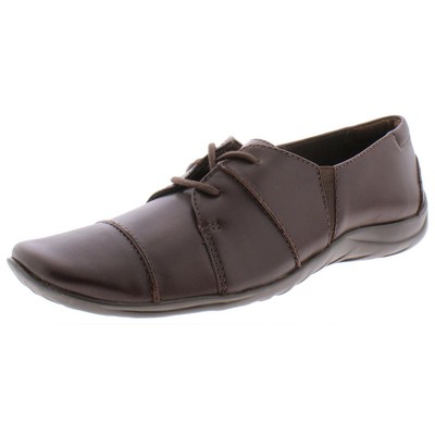 

Женские оксфорды на плоской подошве Aurora Brown Cradles, ширина 13 (C, D, W) BHFO 4189, Brown leather, Aurora