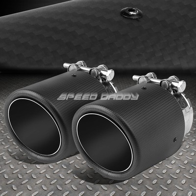 ПАРА 2.4 ТРУБОПРОВОДОВ С 3-МЯ ВЫХОДНЫМИ ОТВЕРСТИЯМИ ИЗ УГЛЕРОДНОГО ВОЛОКНА, ВЫСОКОТОЧНЫЕ НАКОНЕЧНИКИ ВЫХЛОПНЫХ ГАЗОВ ГЛУШИТЕЛЯ