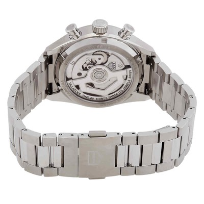 Pre-owned Tag Heuer Carrera Chronograph Automatic Silver Dial Men's Watch Cbs2216.ba0041