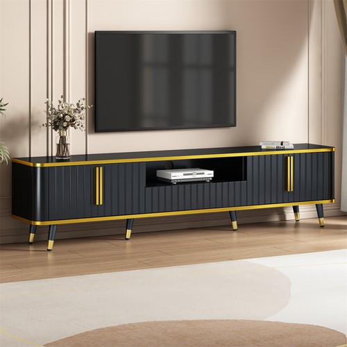 For 85" Entertainment Center Tv Media Console Table With Shelf
