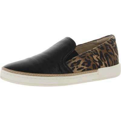 

Женские черные кожаные туфли на плоской подошве Naturalizer Zola 7, средние (B,M) BHFO 7873, Black leopard, Zola