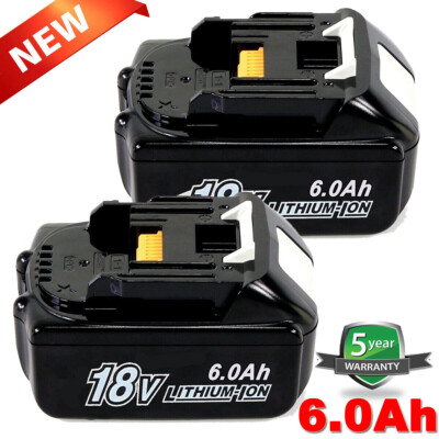 For Makita 18V 6.0Ah LXT Lithium-Ion BL1830 BL1850B BL1860B tool Battery-2Pack