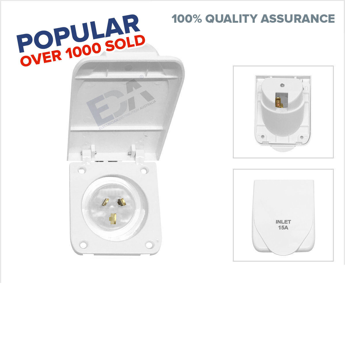 Caravan 15 Amp Power Inlet for Motor home and RV 240V Electrical Socket