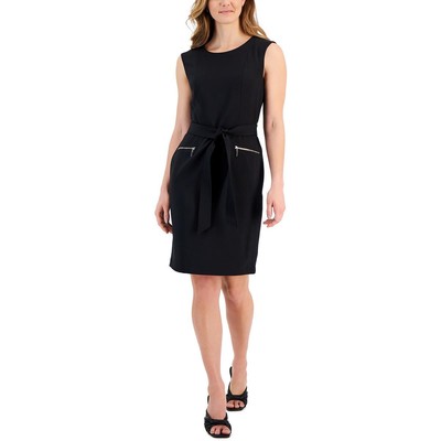 Женское черное вечернее мини-приталенное платье-футляр Kasper Petites 2P BHFO 3643