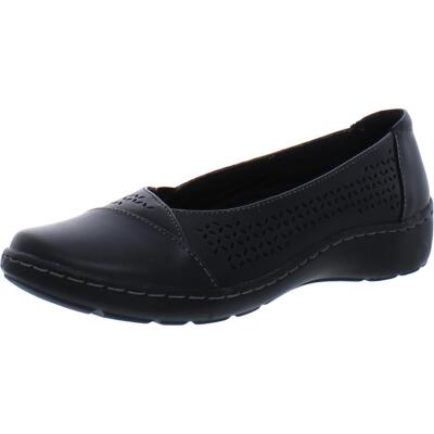 Черные лоферы без шнуровки Clarks Womens Cora Iris, ширина 11 (C, D, W) BHFO 7263