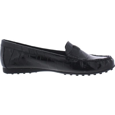 

Женские лоферы с круглым носком Giani Bernini Dailyn Moccasin BHFO 5757, Black crocodile patent, Dailyn