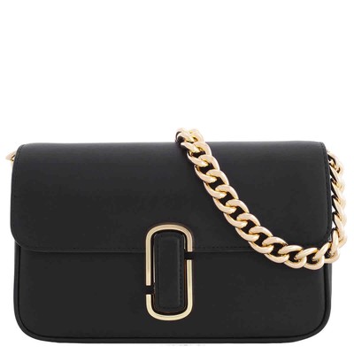 Pre-owned Marc Jacobs The J Marc Shoulder Leather Bag In Black H956l01pf22001