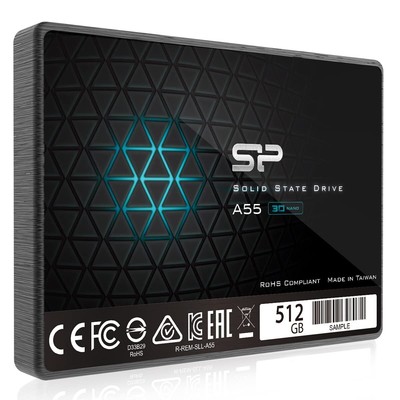 SP 512GB SSD 3D NAND A55 SLC Cache Performance Boost SATA III 2.5'' 7mm (0.28''...