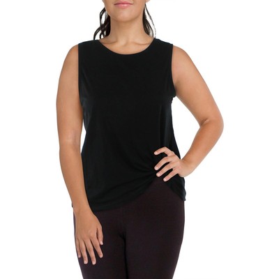 Женская черная майка на бретелях с узлом спереди Marc New York Performance Athletic M BHFO 3557