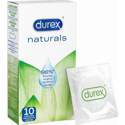 DUREX Naturals condoms, 10 pcs. Gentle formula for comfort and protection