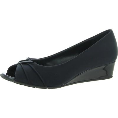 

Женские туфли Bandolino Caddia 2 темно-синие туфли на танкетке 8,5 средний (B,M) BHFO 1891, Dark blue fabric