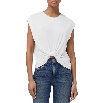 Rag & Bone Женский пуловер Jenna White с модальным узлом спереди, верхняя рубашка M BHFO 7504