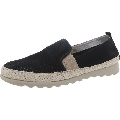 Женские черные замшевые мокасины-слипоны с перфорацией Flexx 8 Medium (B,M) BHFO 3119