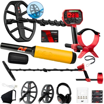 Minelab Vanquish 540 PRO-PACK Multi-Freq. Metal Detector, Pro-Find 35, 2 Coils
