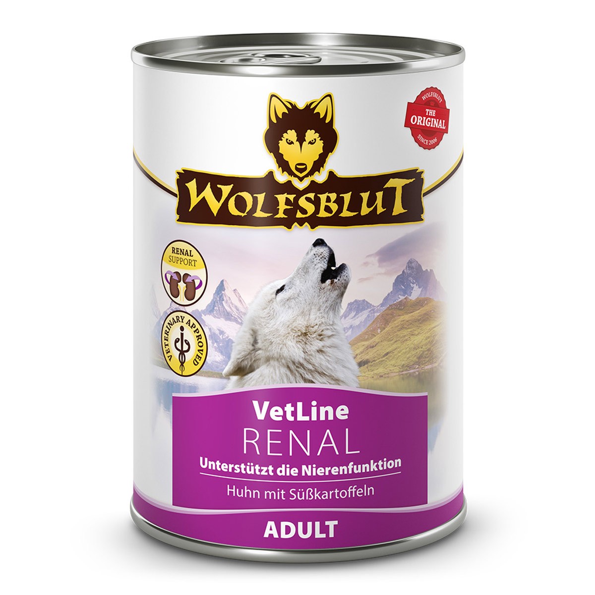 Wolfsblut VetLine Renal 6x395 g | Nassfutter für Hunde | Nierenprobleme