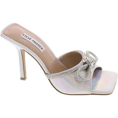 Женские туфли-слипоны на высоком каблуке Steve Madden с отделкой из искусственной кожи BHFO 3645