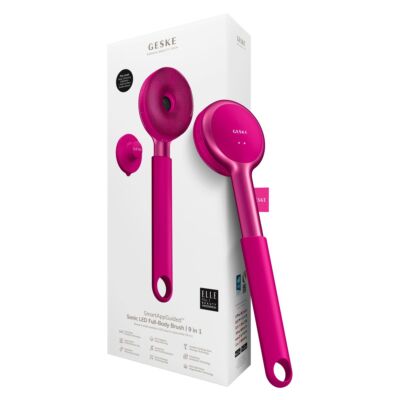 GESKE Magenta Sonic LED Full-Body Brush  9 in 1