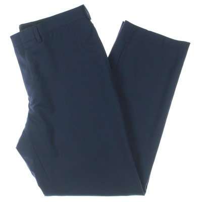 Lauren Ralph Lauren Мужские брюки Neeman темно-синего цвета, приталенные, из 100% шерсти, 32/32 BHFO 0895