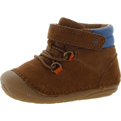 

Stride Rite RUSSELL коричневые кожаные повседневные ботильоны на плоской подошве 3 MO BHFO 4619, Коричневый, RUSSELL