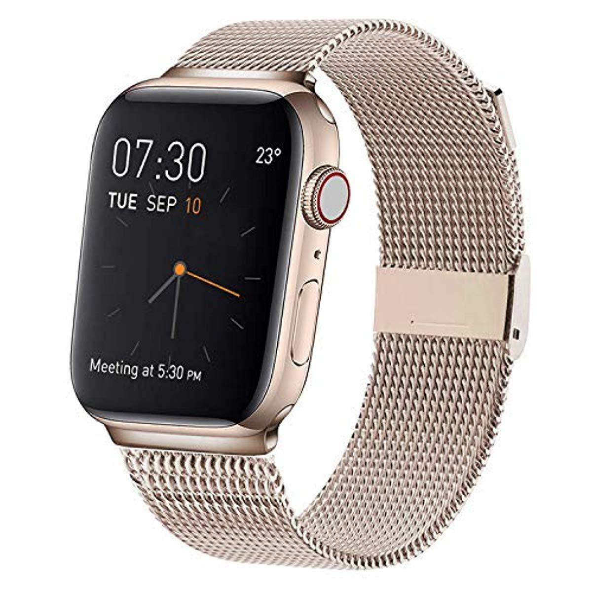 silver mesh apple watch band 38mm
