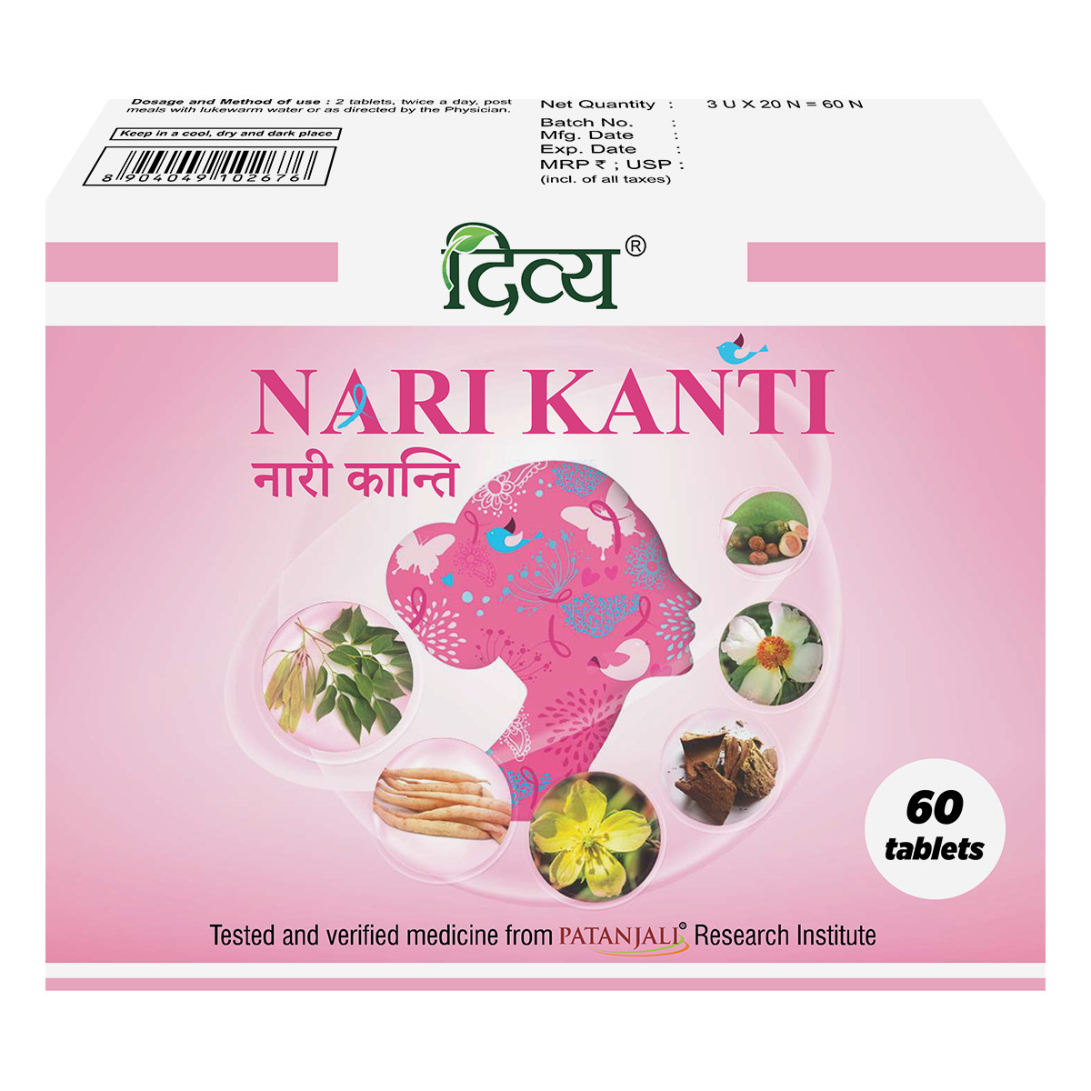 Divya Nari Kanti 60 Tablets | Fast Shipping