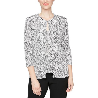 Alex Evenings Женский блестящий комплект из 2 предметов с жакетом и топом Petites BHFO 5797