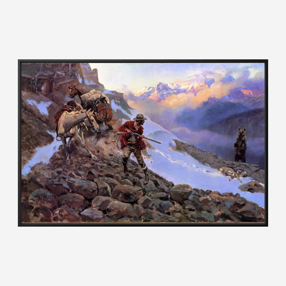 Whose Meat by Charles Marion Russell Western Giclee Art Print + Ships Free