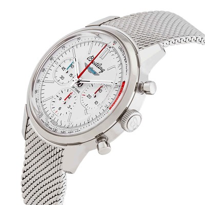 Pre-owned Breitling Top Time Chronograph Automatic Chronometer White Dial Men's Watch