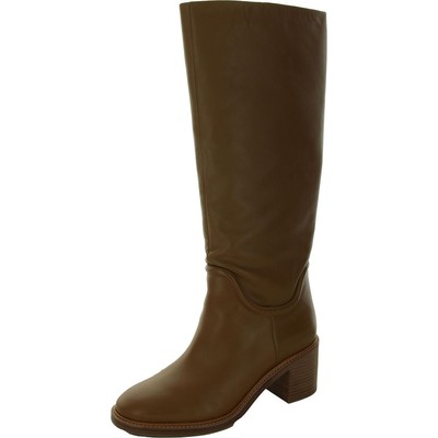Высокие сапоги до колена из фабианской кожи Vince Womens BHFO 7998