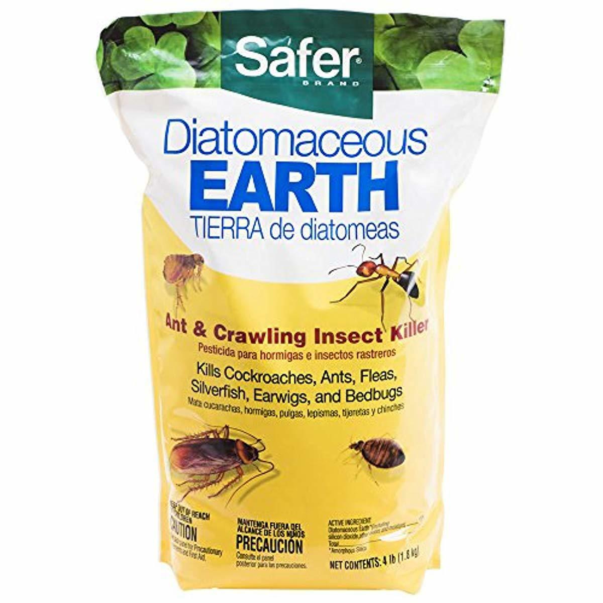 Safer Brand Diatomaceous Earth Pest Control Kitchen Patio Plants