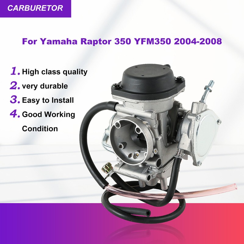 Carburetor for Yamaha Raptor 350 YFM350 Carb ATV Carby Replacement for 2004 2005 2006 2007-2013 Raptor 350