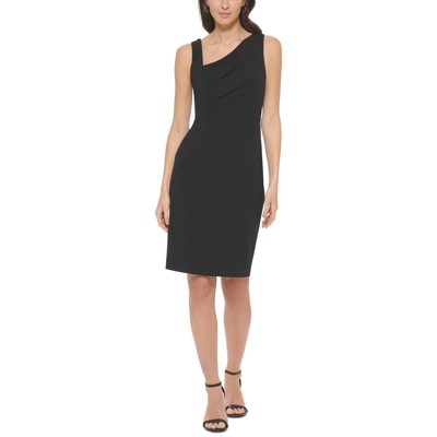 Женское черное деловое платье-футляр длиной до колена Calvin Klein 16 BHFO 4319