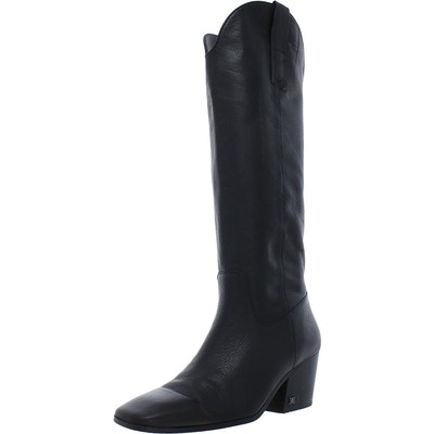 

Sam Edelman Женские ботинки Britten Black Cowboy, ботинки Western 10,5 Medium (B,M) 3372, Black leather